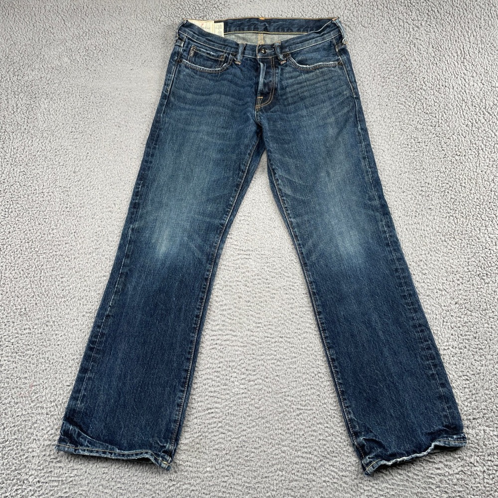 Abercrombie & Fitch Jeans Mens 30x30 Blue Horton Classic Straight Cotton Denim